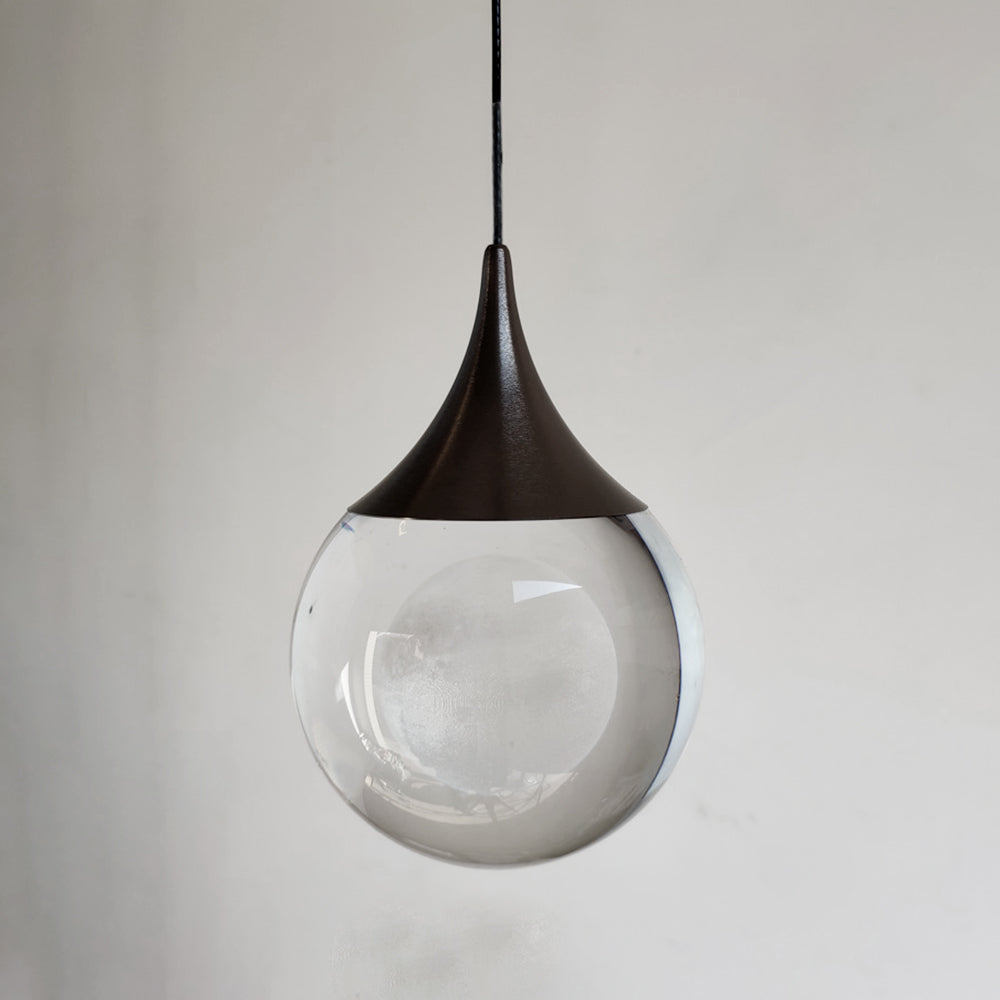 Aria Minimalist Moon Metal Pendant Light,Black - Neutralighting