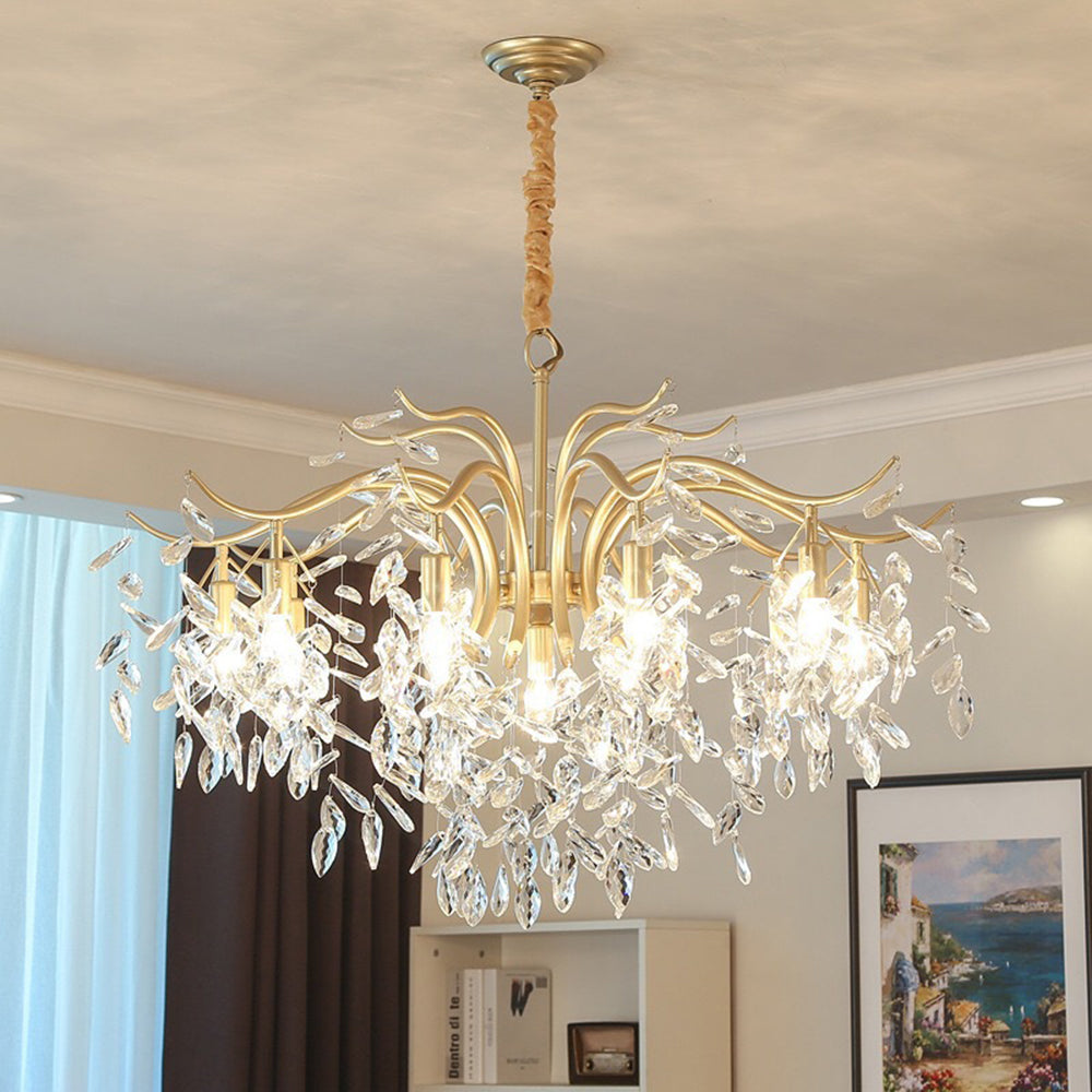 Kristy Luxury Wisteria Flower Crystal Chandelier - Neutralighting