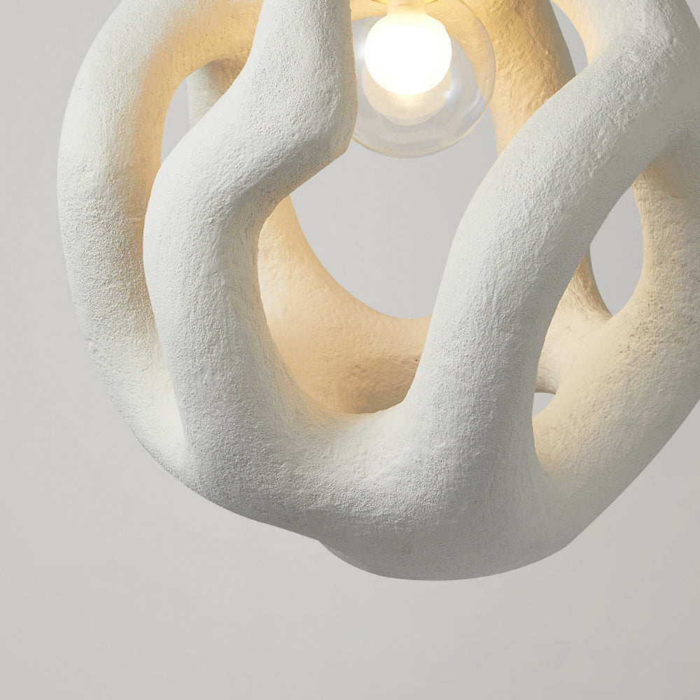 Avi Modern Metal/Resin White/Black Pendant Light - Neutralighting