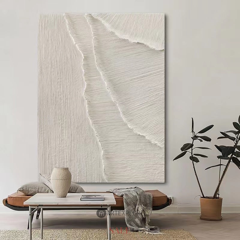 3D White Abstract Painting