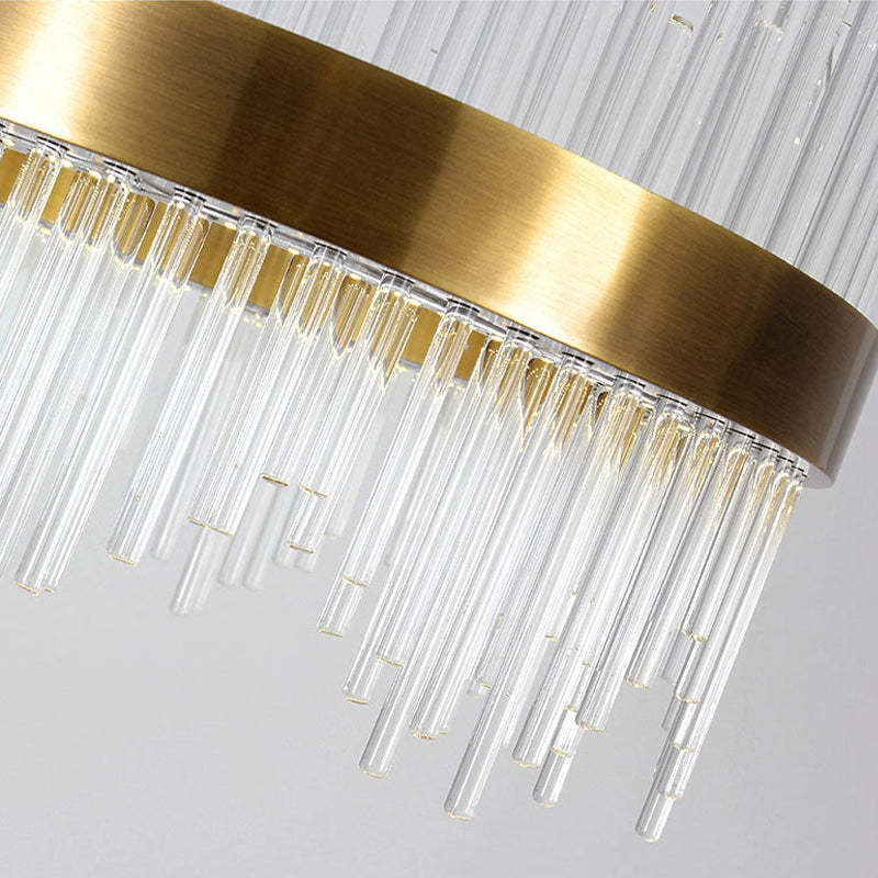 Kristy Modern Round/Rectangular Chain Chandelier, Gold - Neutralighting