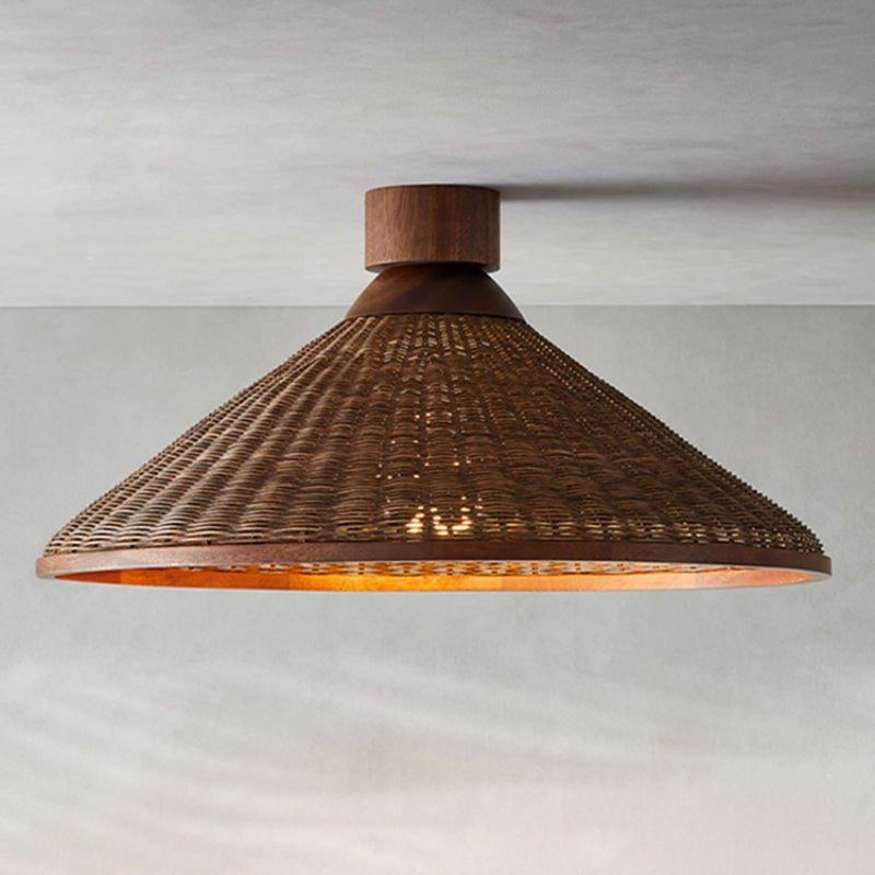 Silva Retro Design LED Pendant Light Rattan Living Room/Restaurant/Hotel - Neutralighting