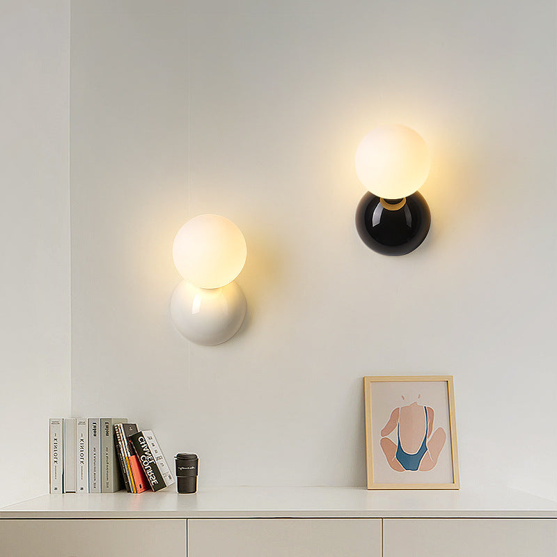 Valentina Modern LED Indoor Wall Lamp Black White Metal Living Room - Neutralighting