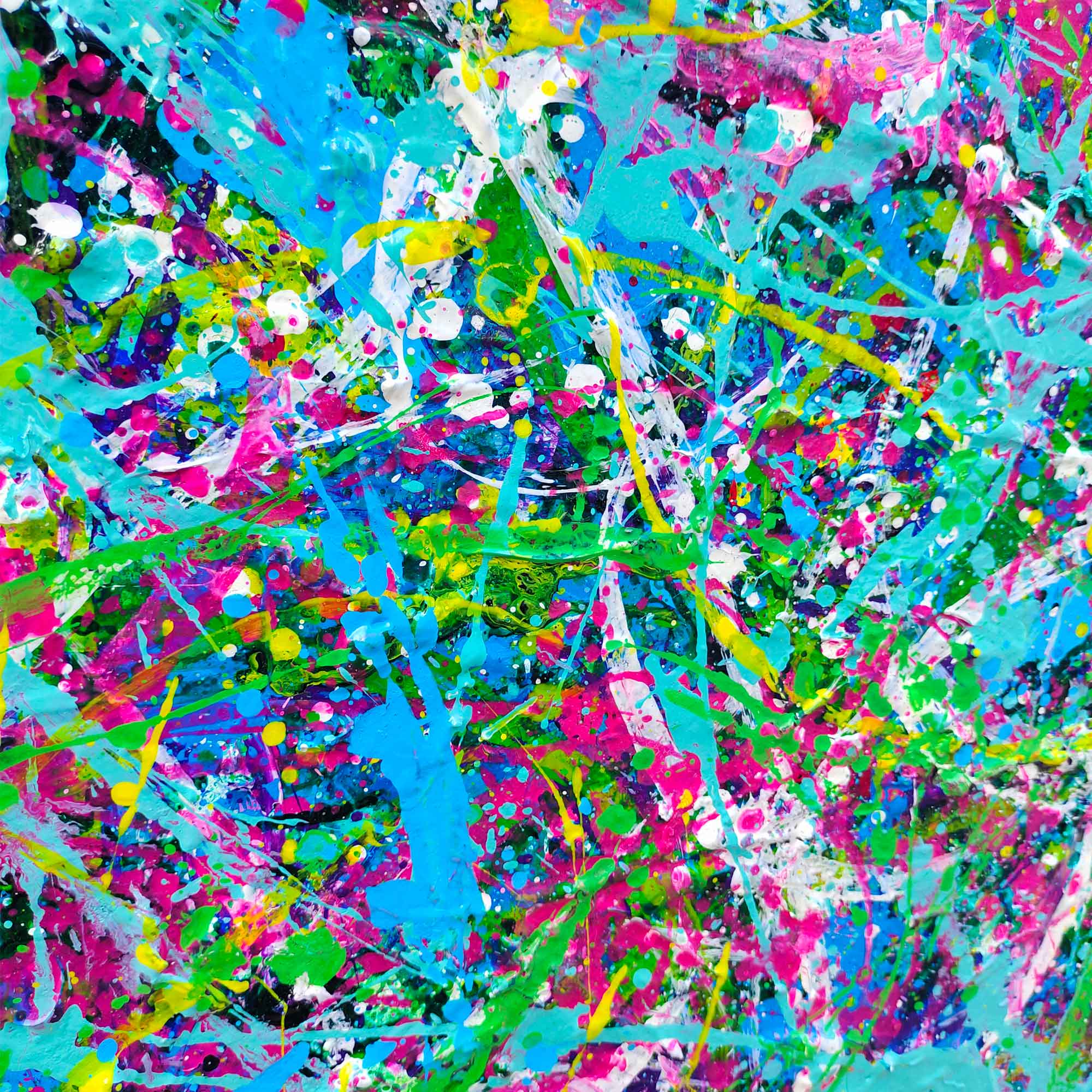 Blue Horizontal Abstract Art 47'' X 36'' IS80 - Neutralighting