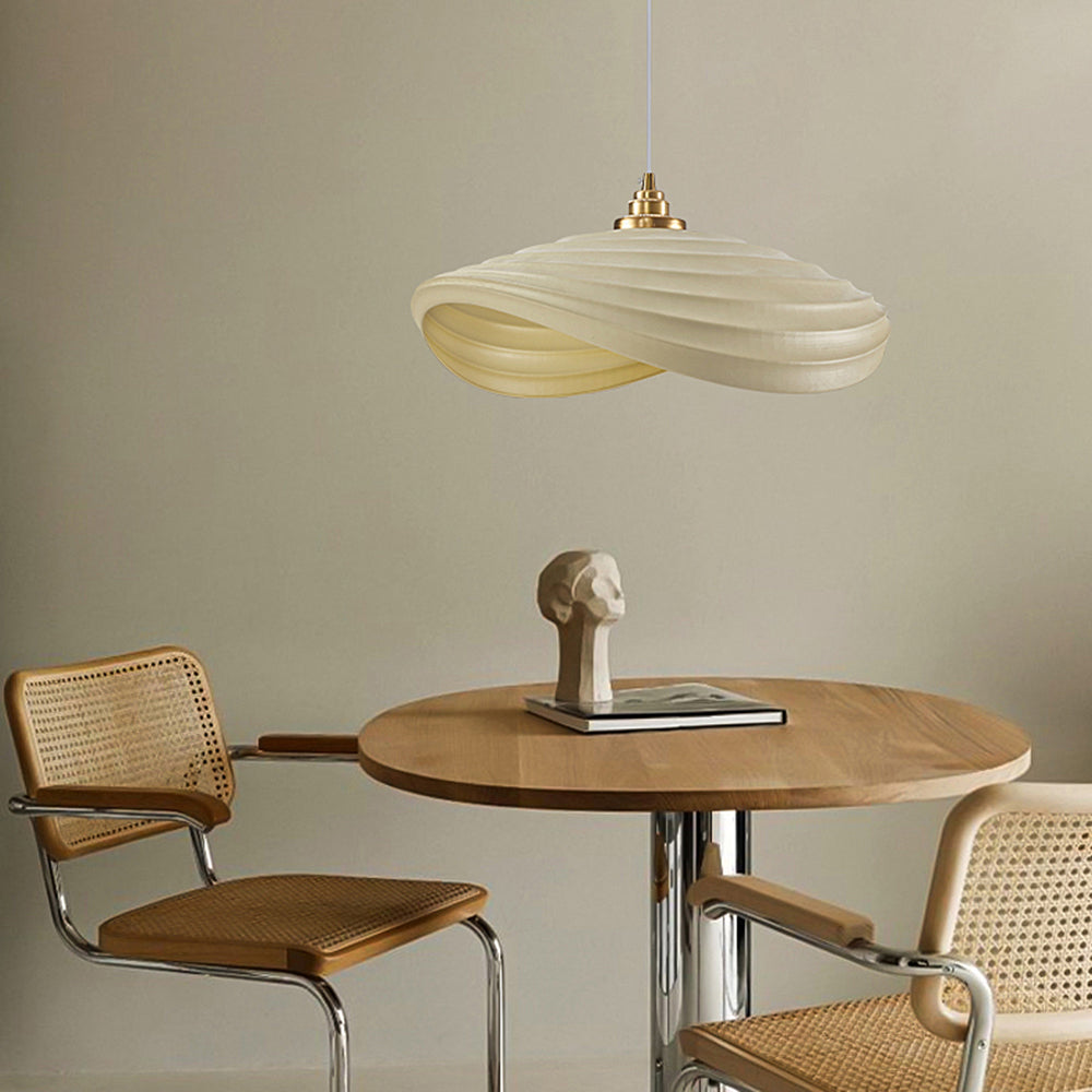 Ritta Wabi-Sabi Minimalisme Ripple Pendant Light, Resin&Metal - Neutralighting