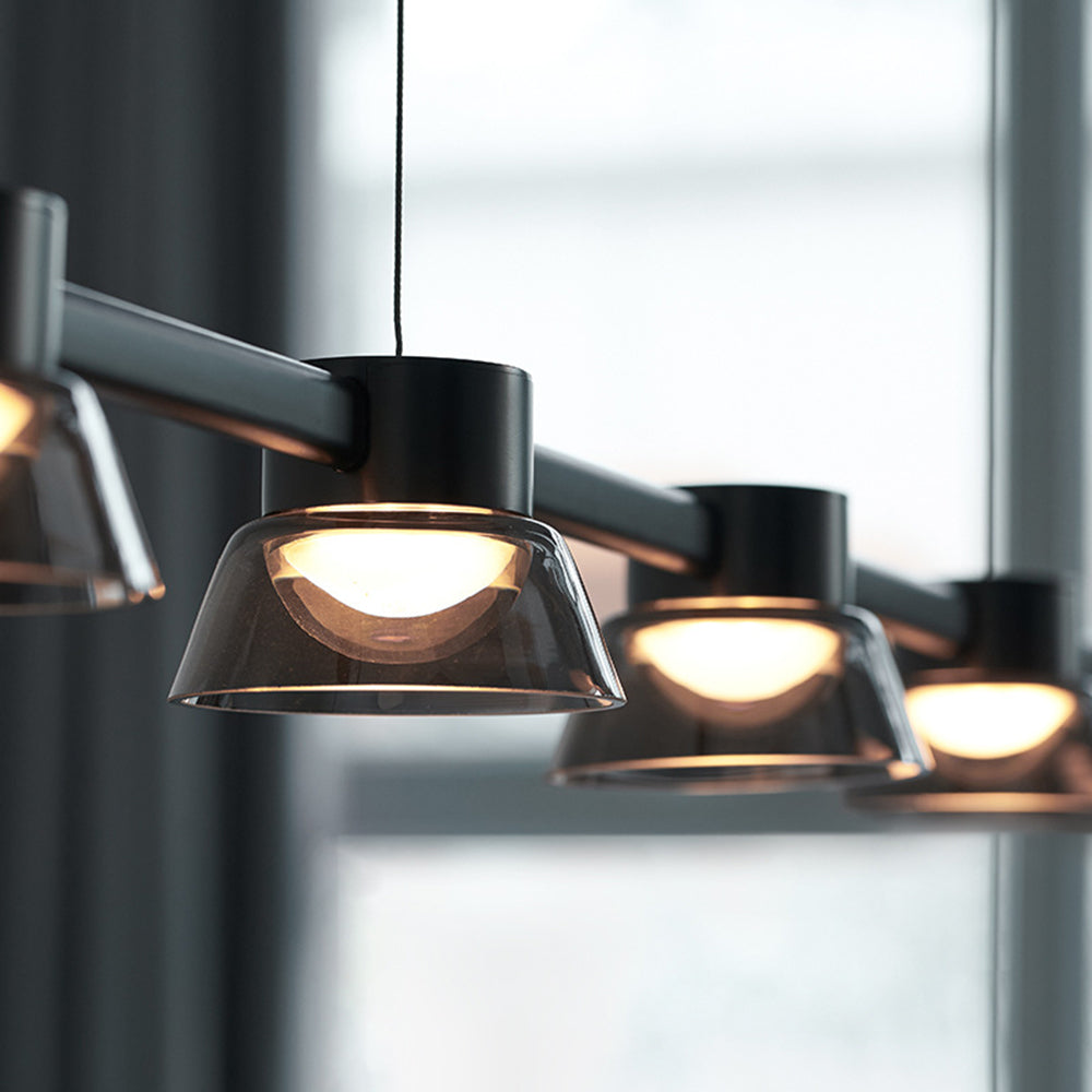 Arisha Modern Linear Metal Pendant Light,Black - Neutralighting