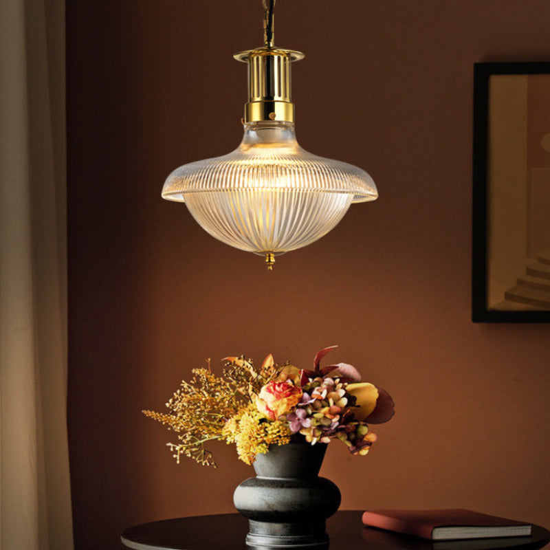 Silva Vintage Industrial LED Pendant Light Glass Bedroom Kitchen - Neutralighting