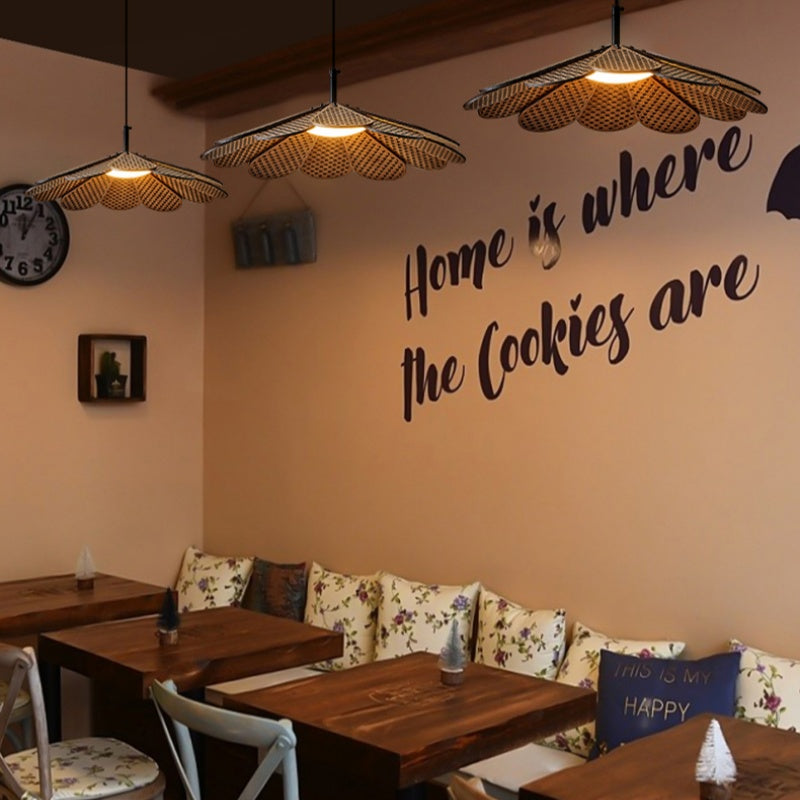 Ritta Vintage LED Pendant Light Walnut Wood Bedroom/Bar/Tea Room - Neutralighting