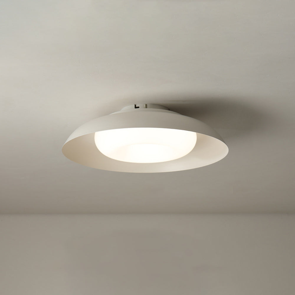 Arisha Nordic Bowl Acrylic Flush Mount Ceiling Light, White - Neutralighting