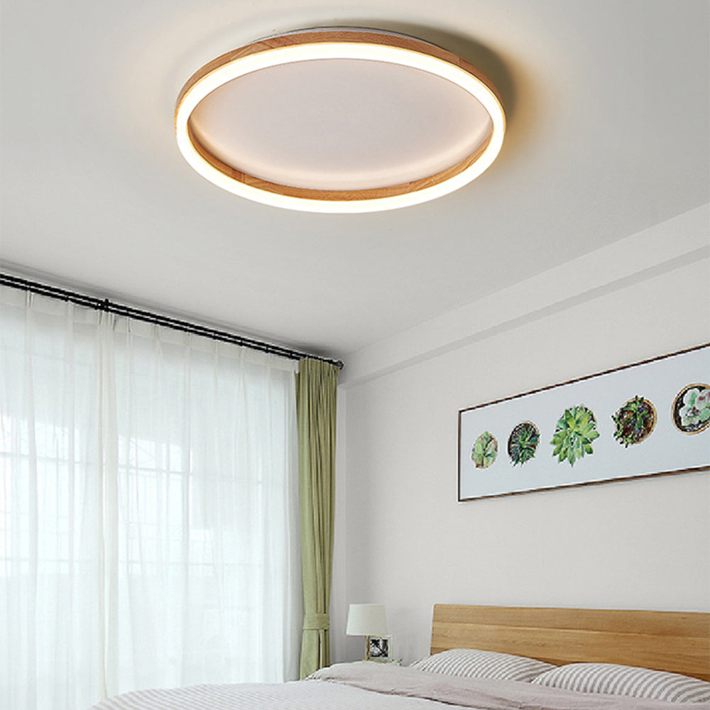 Tomo Flush Mount Ceiling Light Wood - Neutralighting