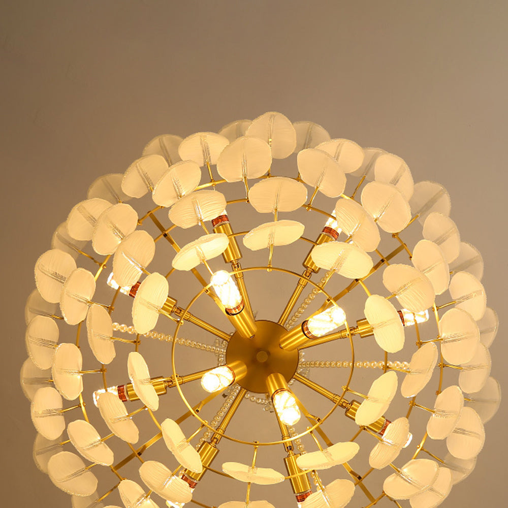 Kristy Elegant Pearl/Glass/Metal Chandelier, White - Neutralighting