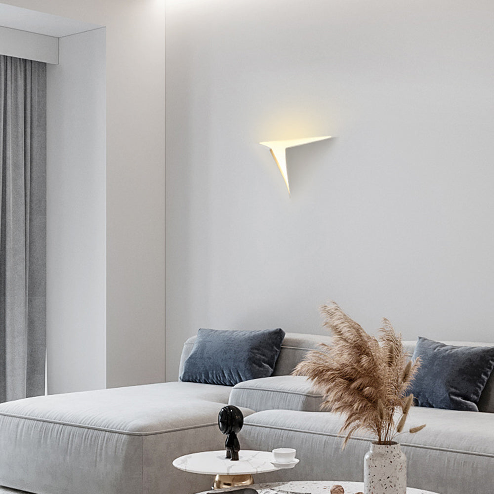 Aria Modern Recessed Metal/Plaster LED Wall Lamp, White - Neutralighting