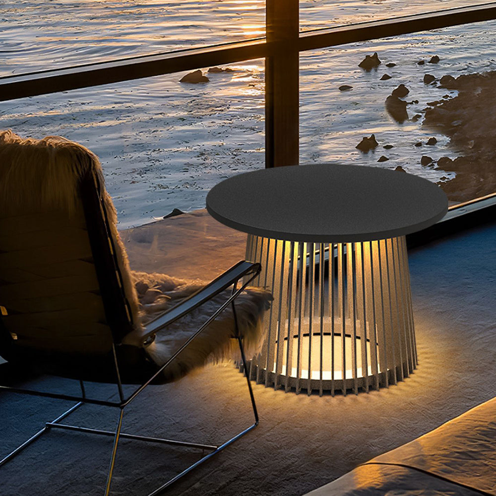 Ray Table Metal Rechargeable/Solar Metal&Acrylic Outdoor Floor Lamp - Neutralighting