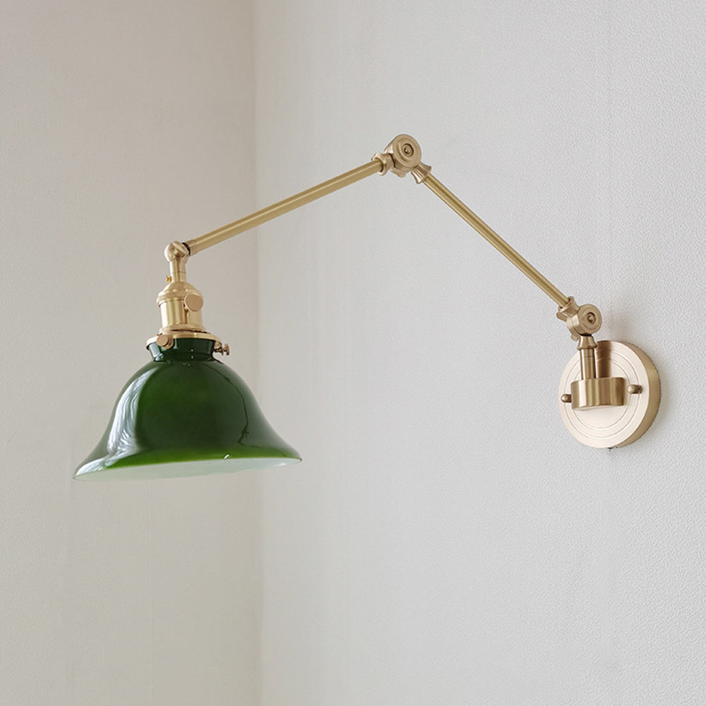 Tiffany Vintage Foldable Wall Lamp, Green/White - Neutralighting