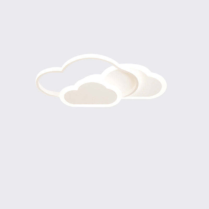 Arisha Modern Ceiling Light Hollow, Cloud Shape, White/Pink - Neutralighting