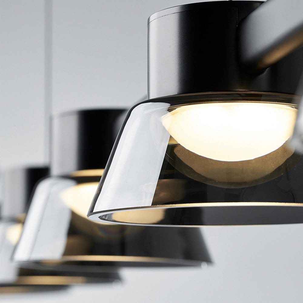 Arisha Modern Linear Metal Pendant Light,Black - Neutralighting