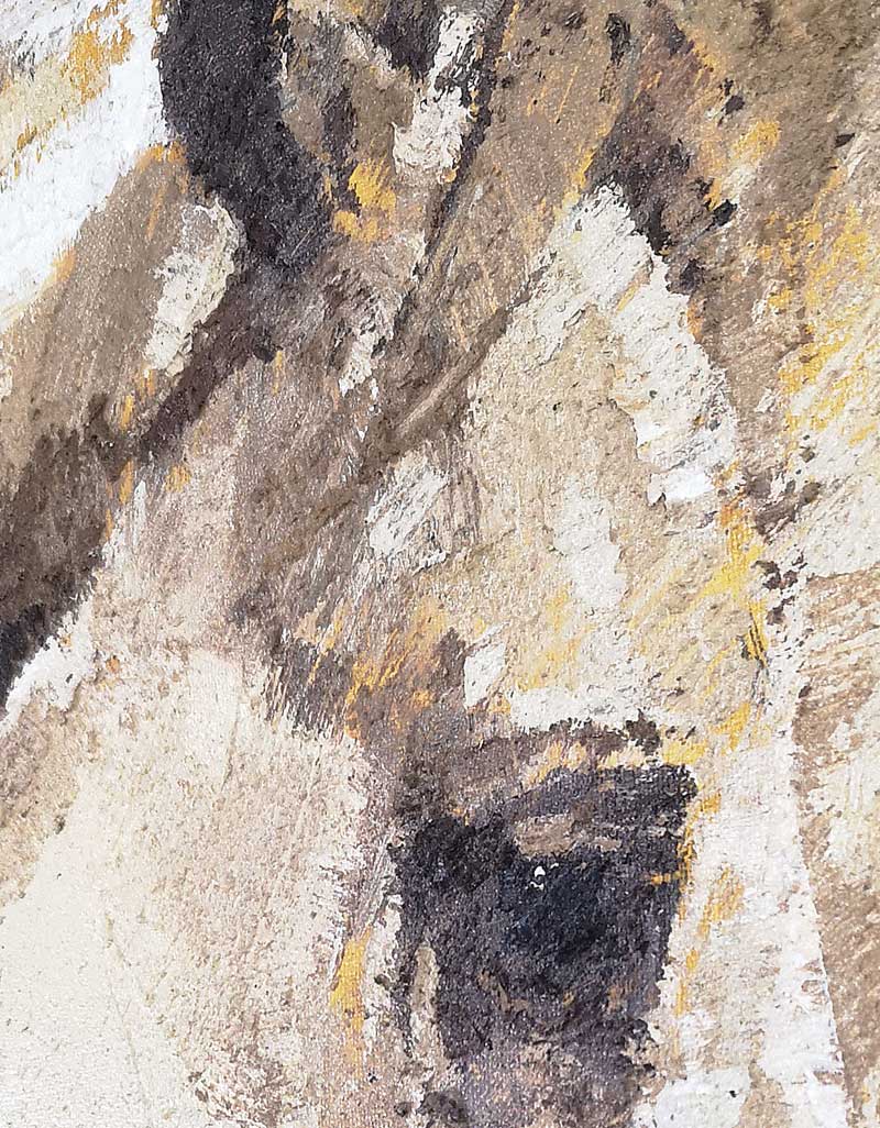 Brown Abstract Horse Painting ANH06 - Neutralighting