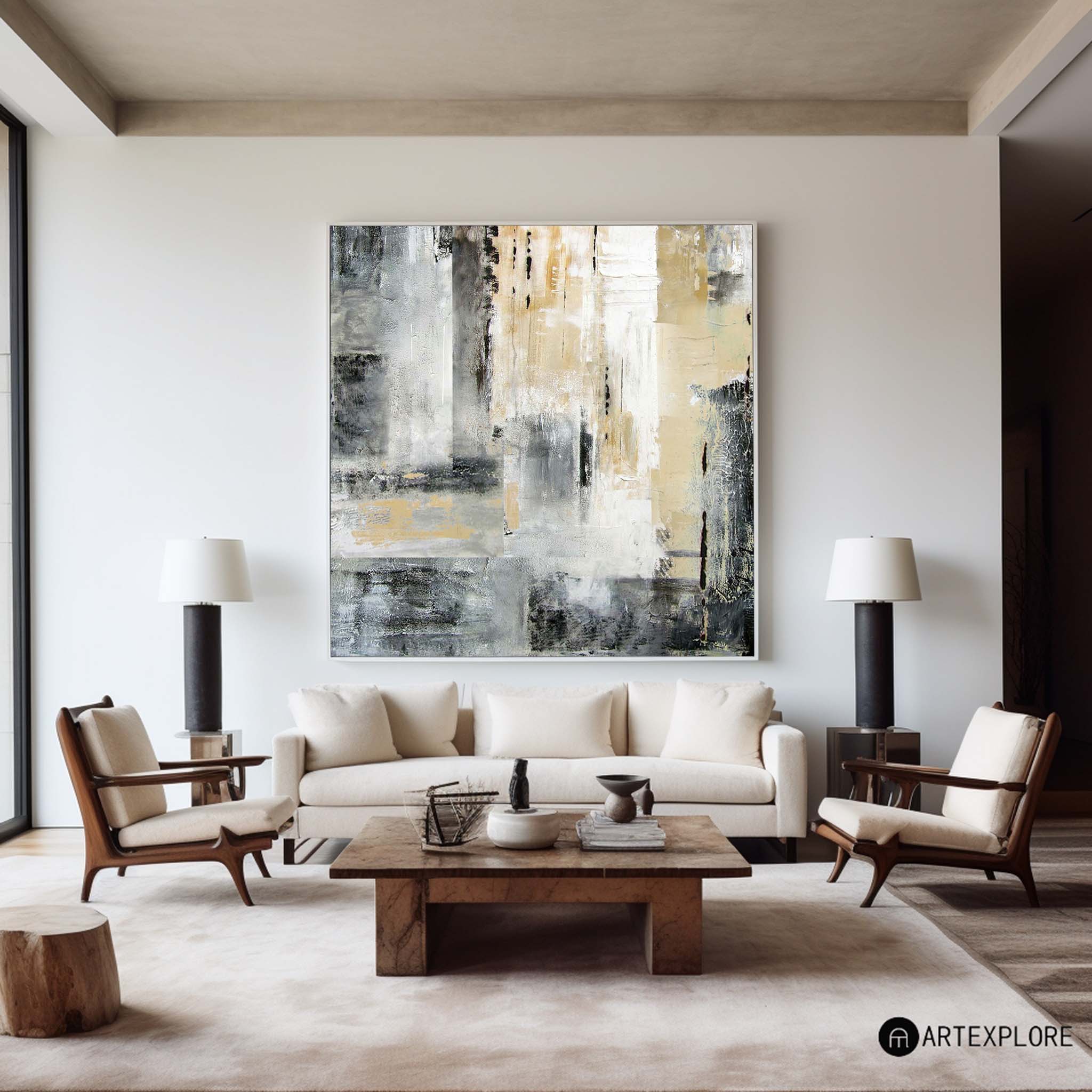 Large Abstract Skyline Art
