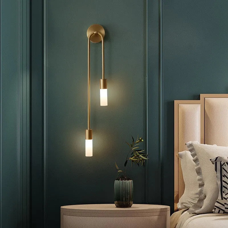 Rime Modern Wall Sconce for Bedeside Gold 2 PCS - Neutralighting