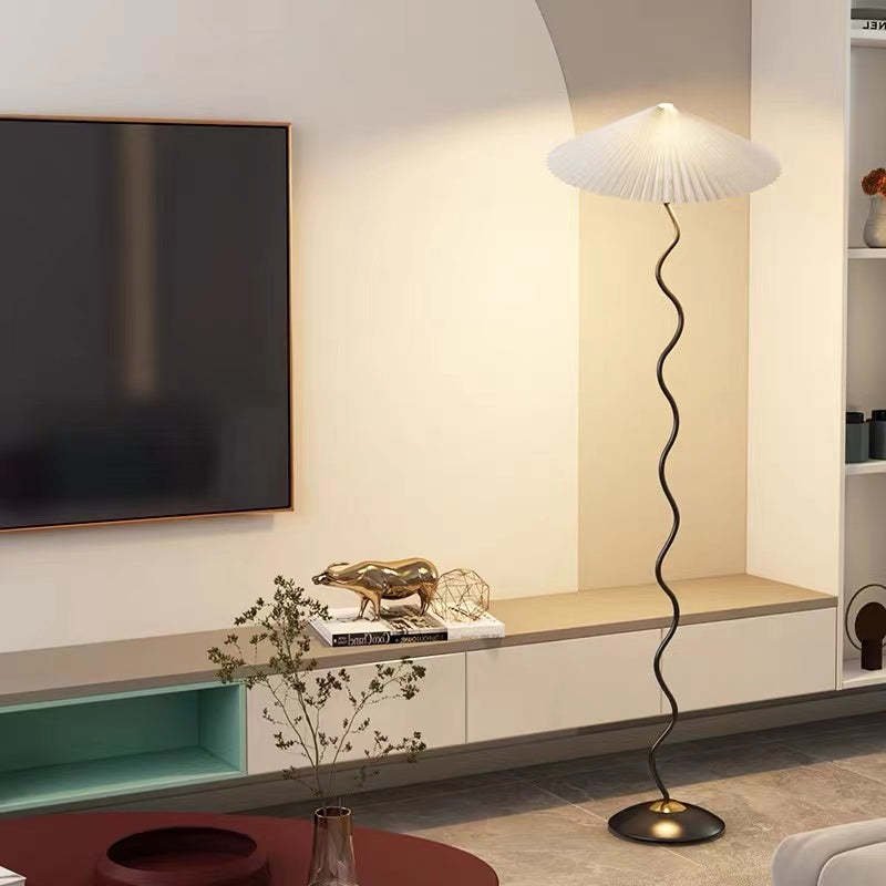 Ritta Modern Mushroom Fabric Led Floor Lamp - Neutralighting