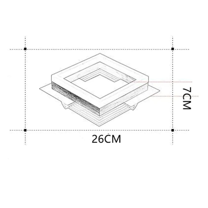 Arisha Modern Simple Gold Flush Mount Ceiling Light, Square/Round - Neutralighting