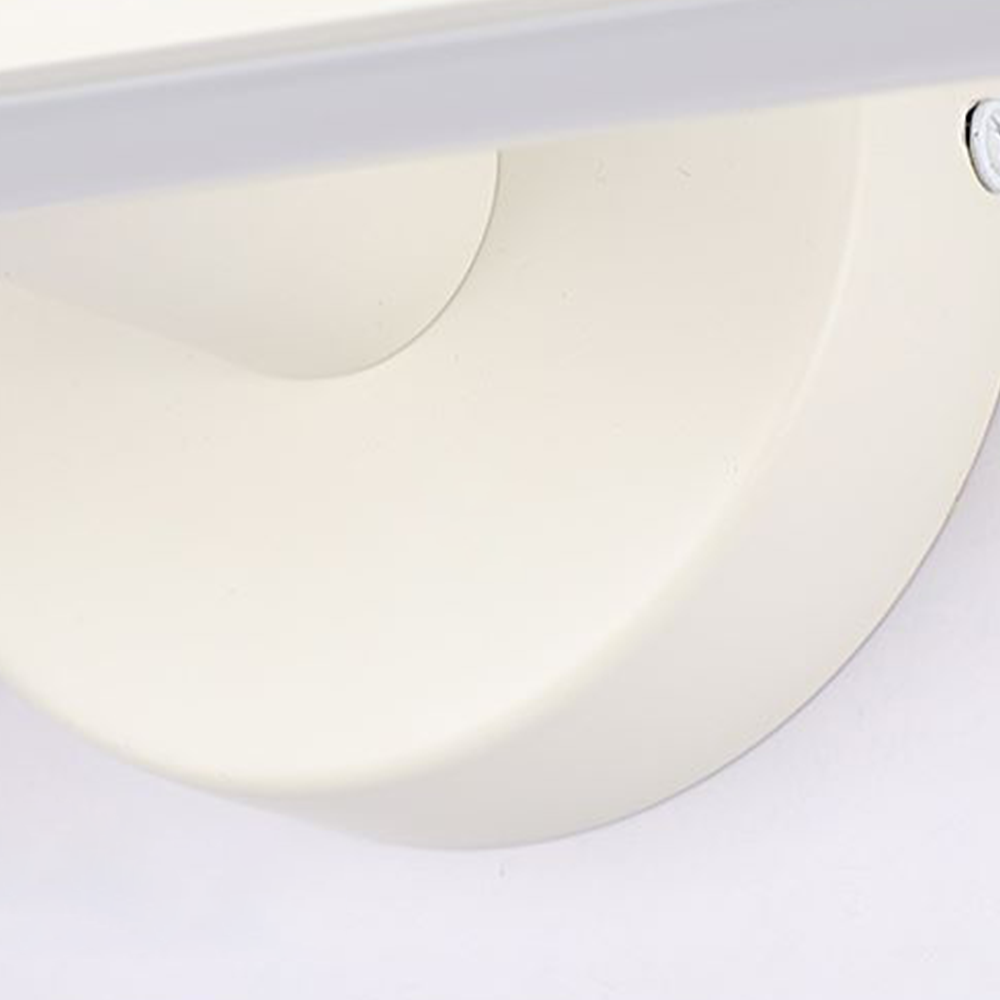 Arisha Minimalist Linear Acrylic Mirror Front Wall Lamp, White - Neutralighting