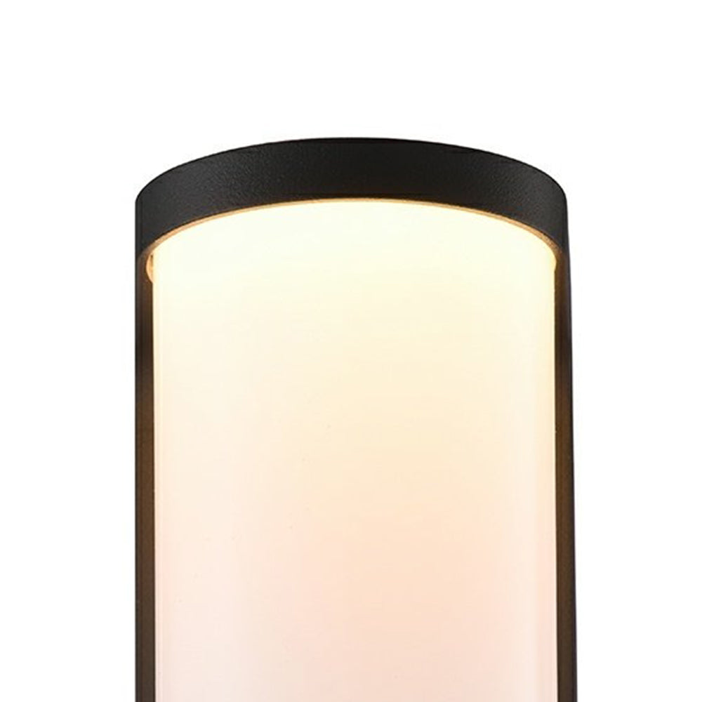 Ray Mondern Cylindrical Metal Outdoor Wall Lamp, Black - Neutralighting