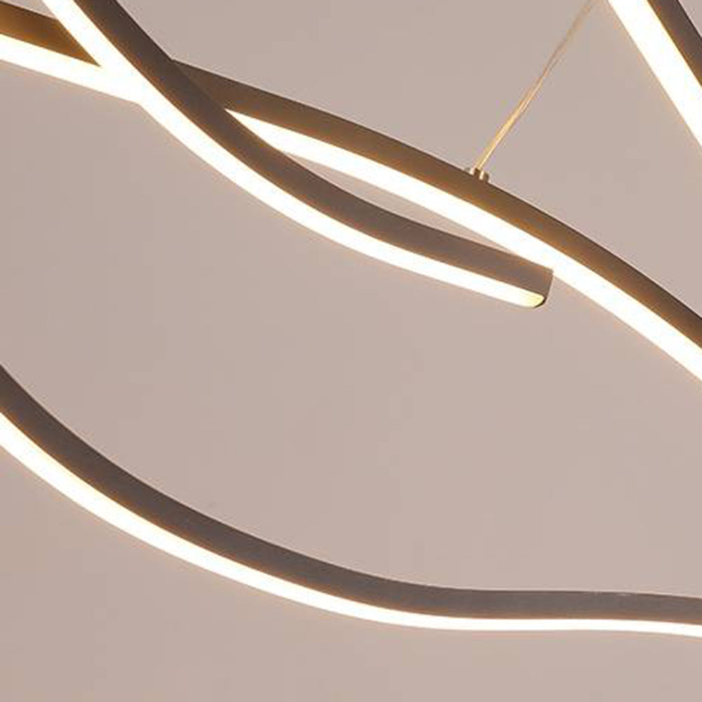 Arisha Modern Wave Pendant Light, 2 Colour - Neutralighting