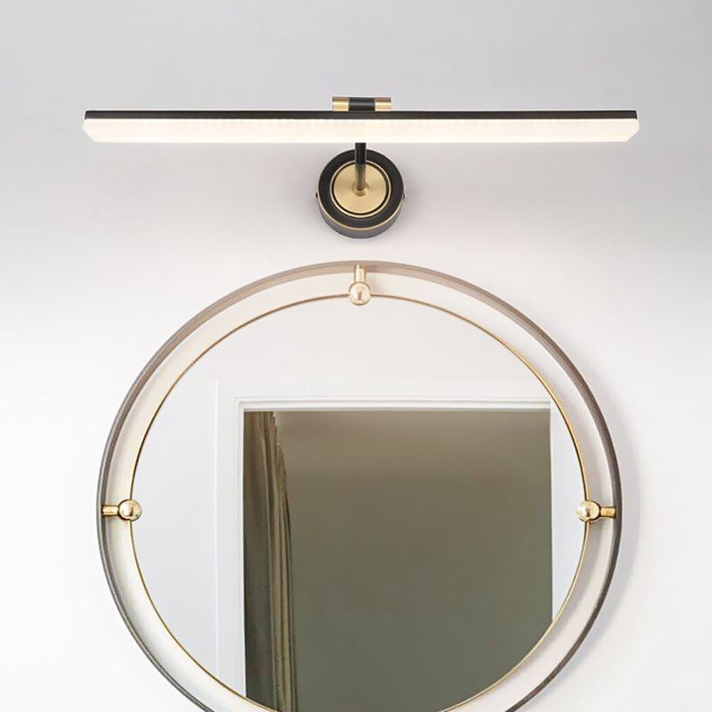 Arisha Vintage Linear Metal/Acrylic Wall Lamp, Black/Gold - Neutralighting