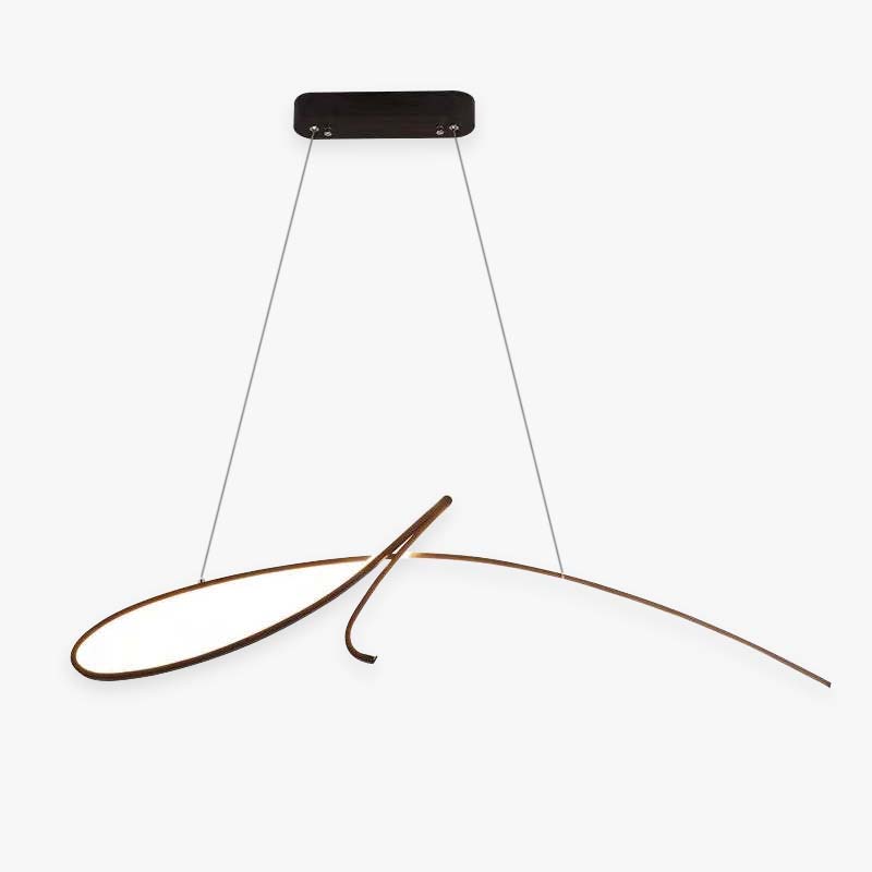 Arisha Pendant Light Irregular-curved Modern, Metal, Black/Gold, Restaurant - Neutralighting