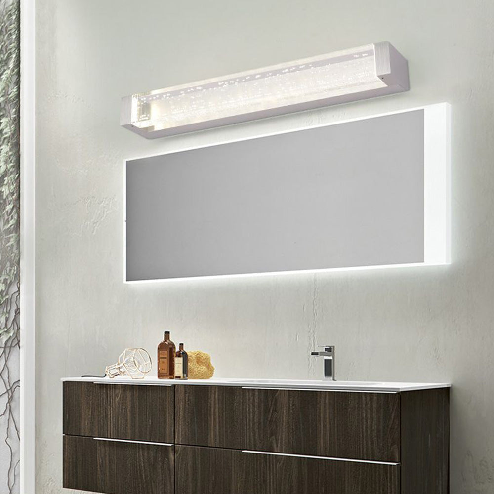 Arisha Transparent Rectangular Mirror Front Vanity LED Wall Lamp, Bathroom - Neutralighting
