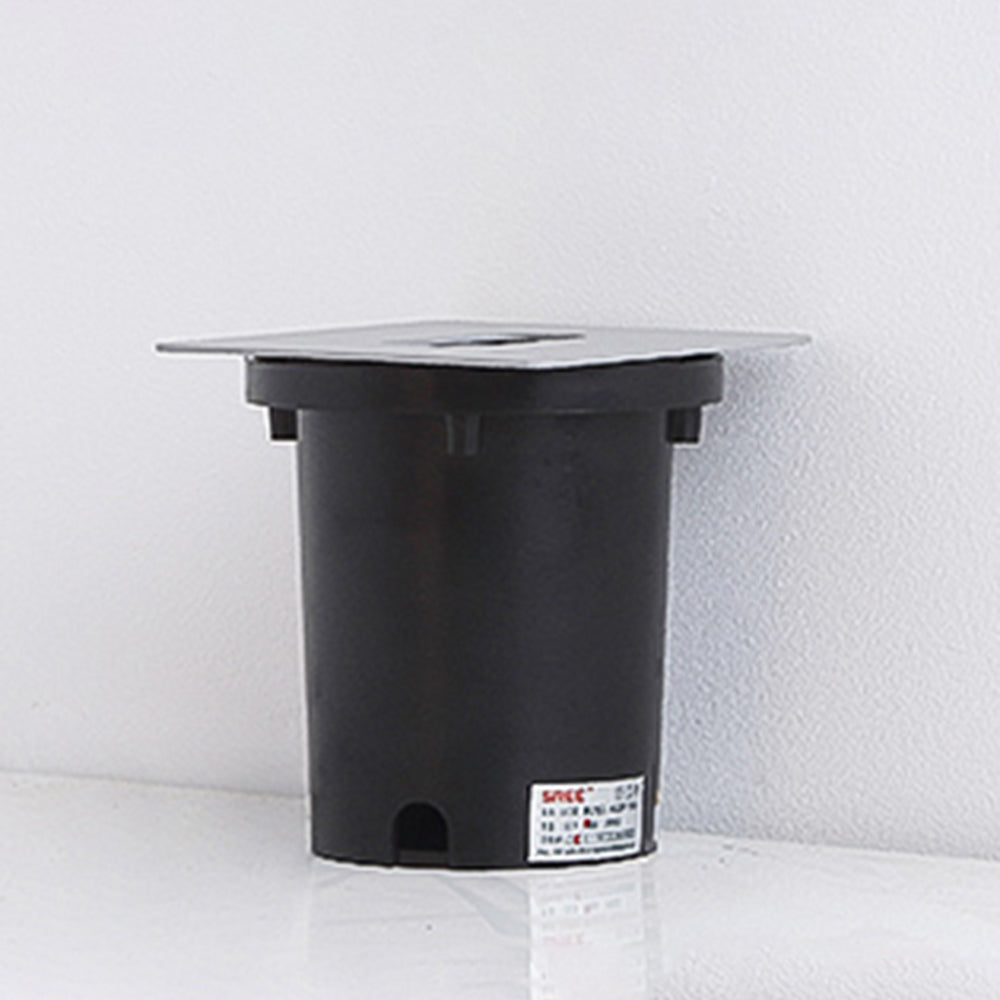 Ray Modern Metal Square/Circular Outdoor Deck/Step Light, Black - Neutralighting