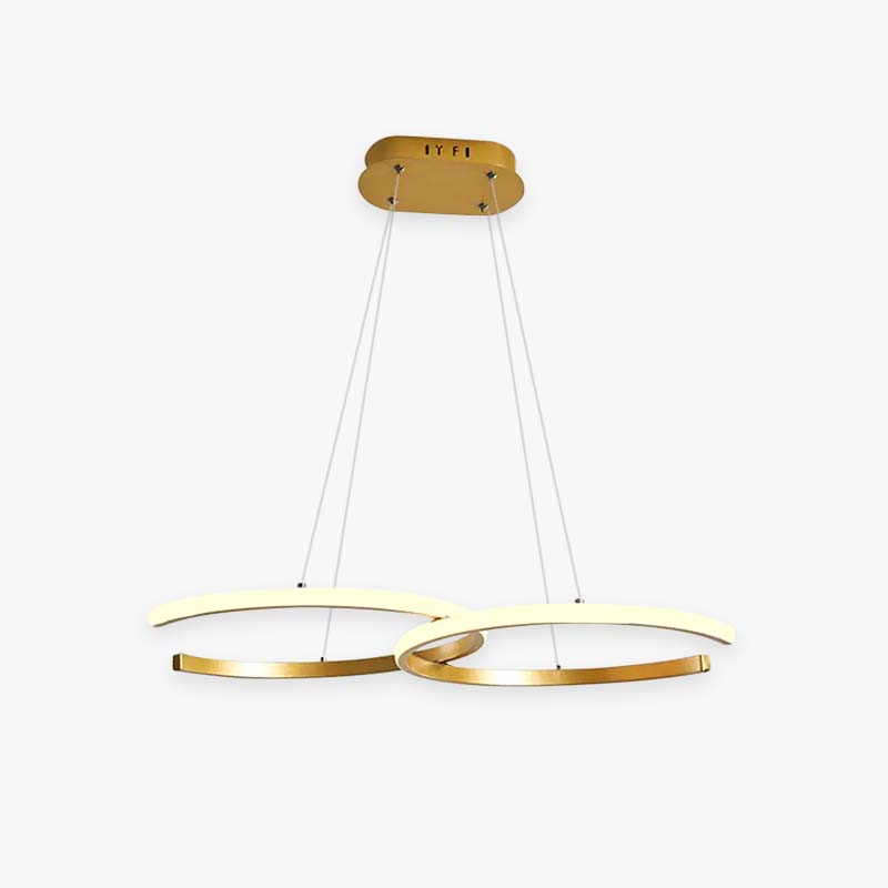 Arisha Modern Minimalist Pendant Light, Double-C - Neutralighting