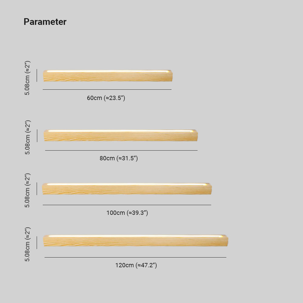 Zenx Wall Lamp Linear Wood - Neutralighting