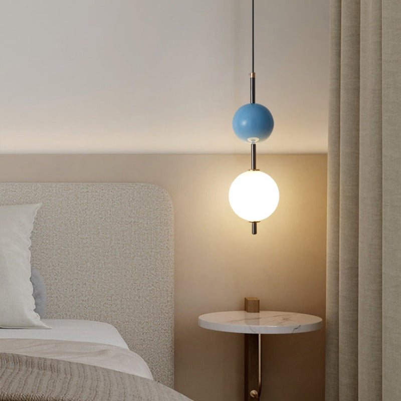 Valentina Modern LED Pendant Light Red Metal Bedroom Living Room - Neutralighting