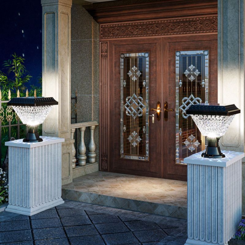 Ray Modern Geometry Acrylic Outdoor Floor Lamp, Black - Neutralighting