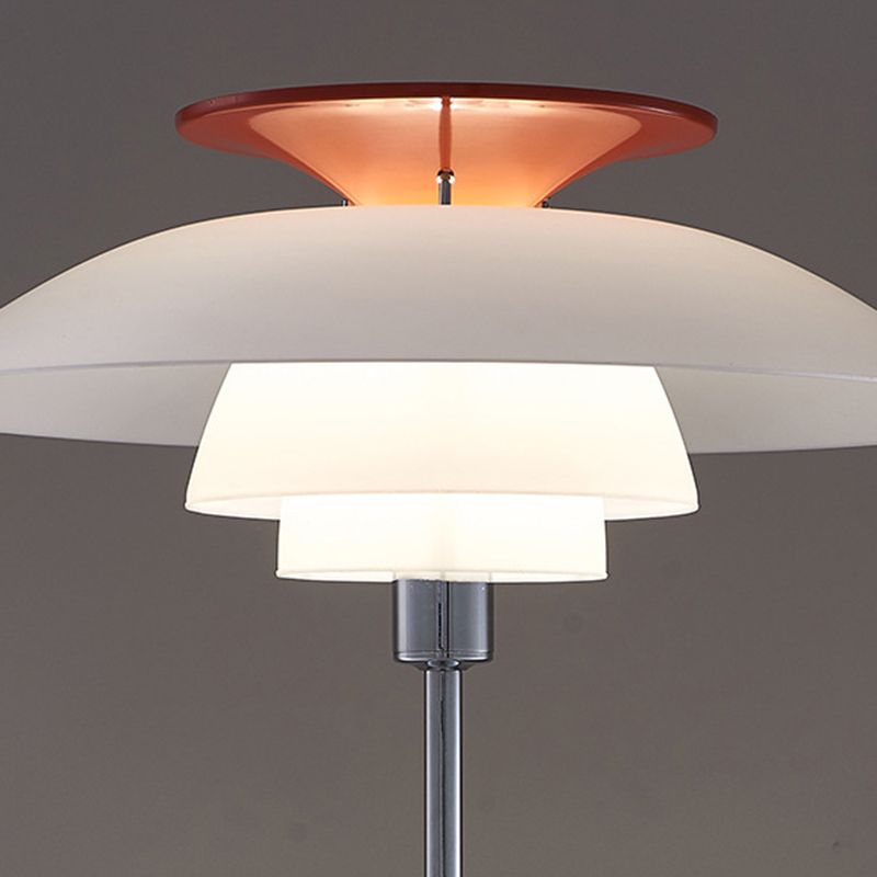 Salgado Modern Flying Saucer Metal Acrylic Floor Lamp - Neutralighting