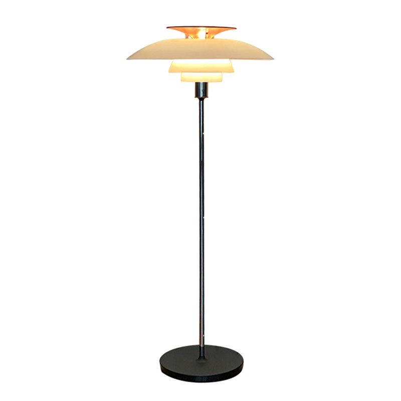 Salgado Modern Flying Saucer Metal Acrylic Floor Lamp - Neutralighting