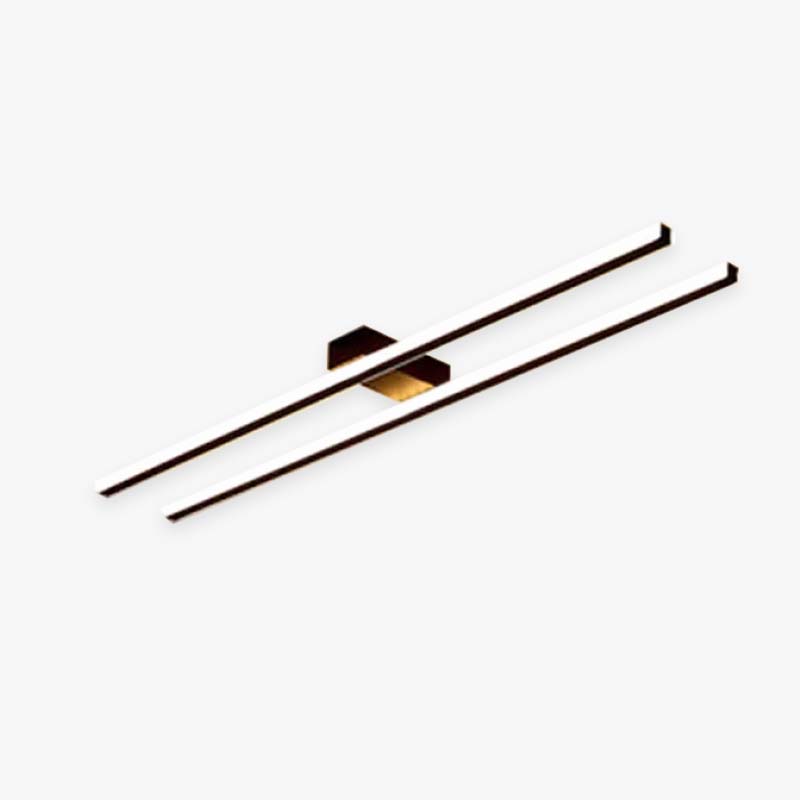 Arisha Modern Minimaliste Flush Mount Ceiling Light, Double-Linear - Neutralighting