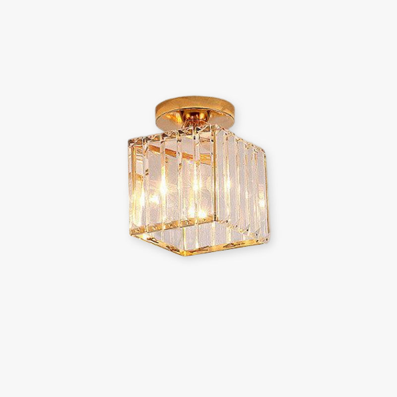 Stonel Modern Metal/Crystal Ceiling Light, 3 Colors