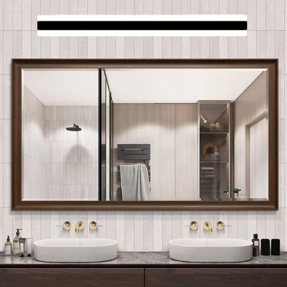 Arisha Minimalist Linear Metal/Acrylic Wall Lamp, Bathroom - Neutralighting