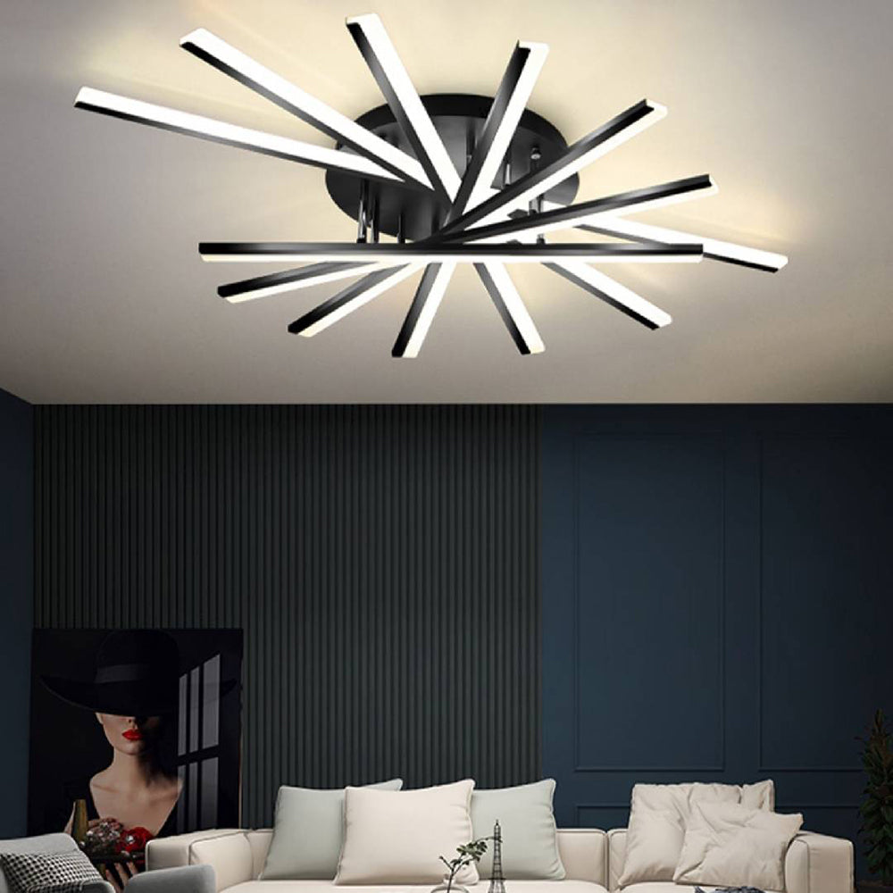 Arisha Linear Flush Mount Ceiling Light, 4 Colour - Neutralighting