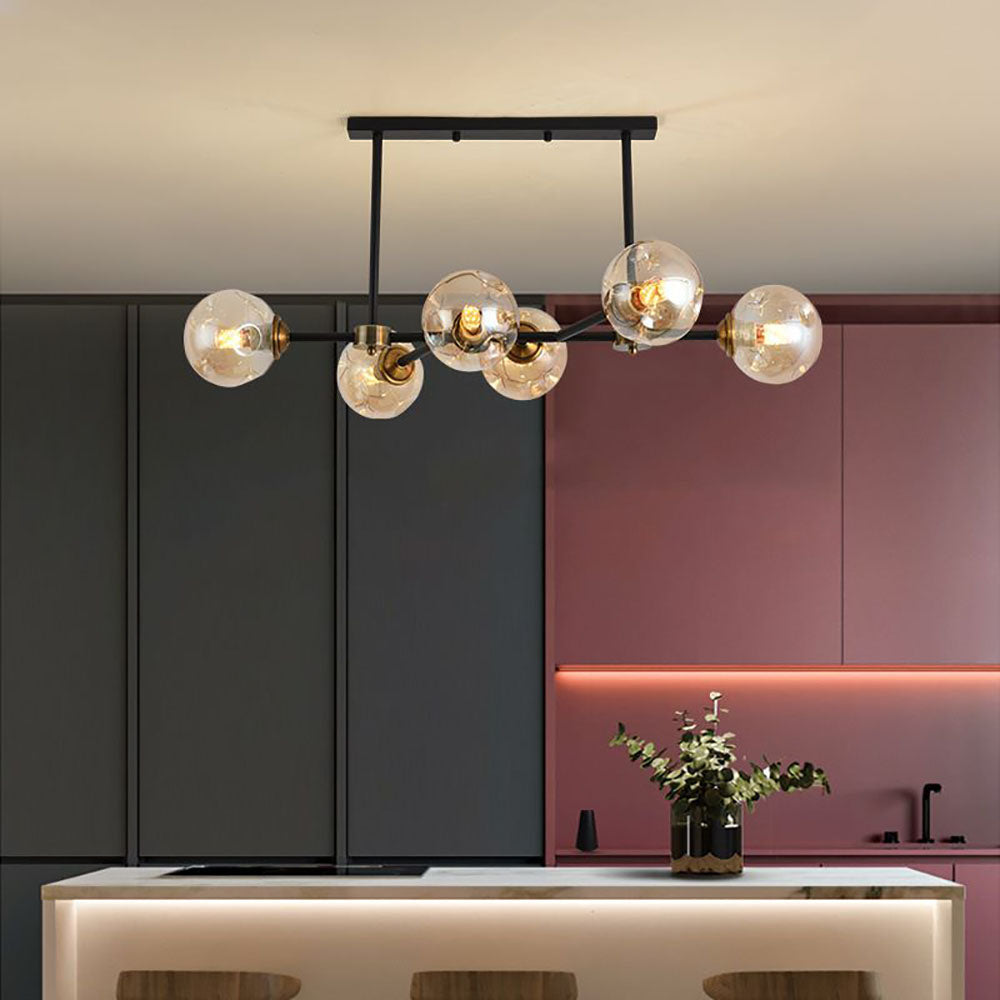 Valentina Decorative LED Glass Bubble Pendant Light, Amber - Neutralighting