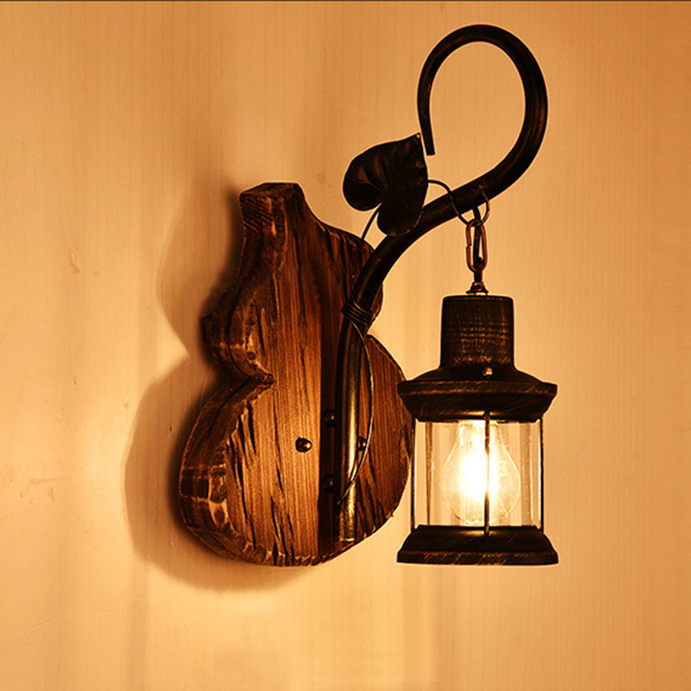 Epoch Wall Lamp Cucurbits/Candle Vintage, Wood/Metal, Bedroom - Neutralighting