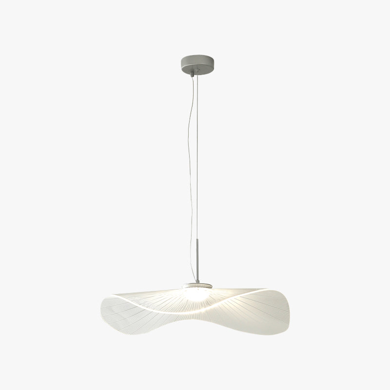 Arisha Designer Lotus Leaf Shaped Metal Pendant Light,White - Neutralighting