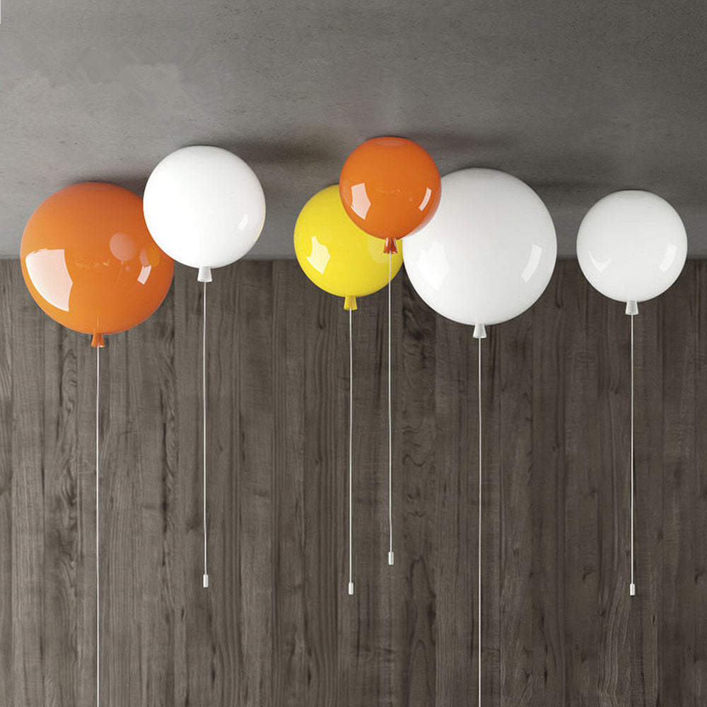Aria Glossiness Ceiling Light Balloon Flush Mount, Bedroom - Neutralighting