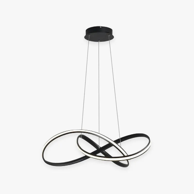 Arisha Pendant Light linear Modern, Acrylic/Metal, Black/White, Dining Room - Neutralighting