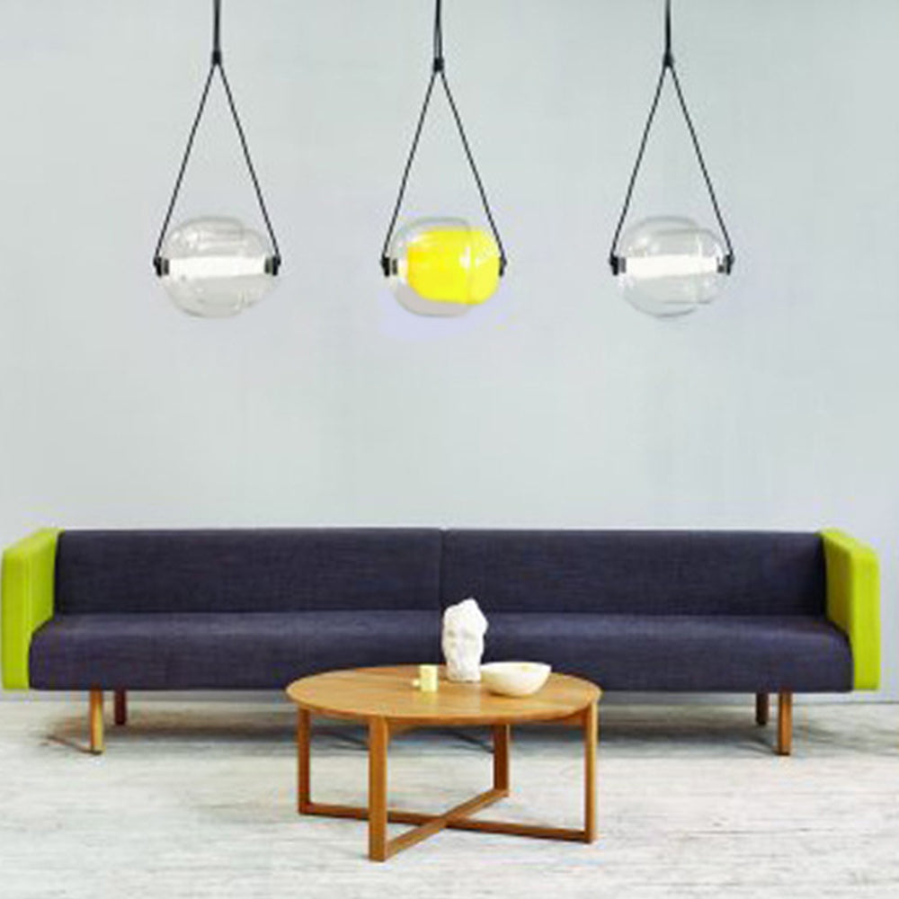 Valentina Modern Bubble Glass Pendant Light, Blue/Yellow/Pink/Smoky Grey/White/Clear - Neutralighting