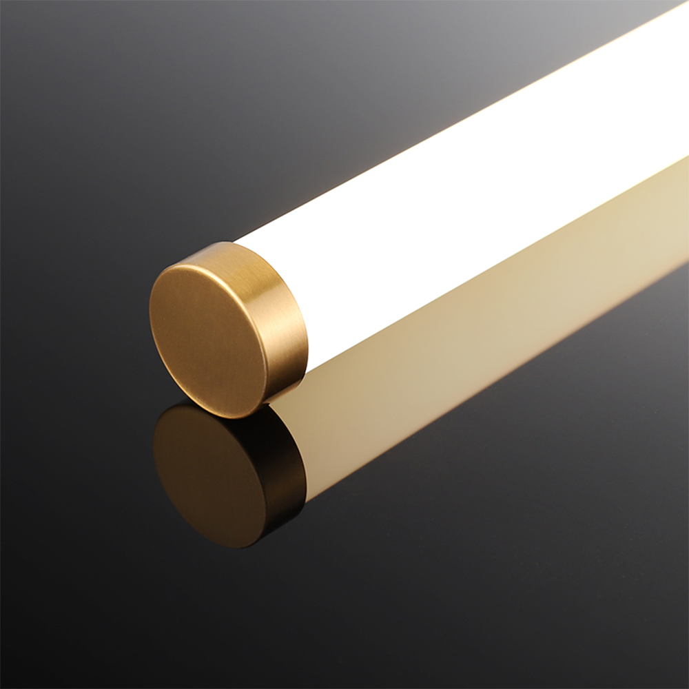 Arisha Modern Linear Cooper White Mirror Front Wall Lamp - Neutralighting