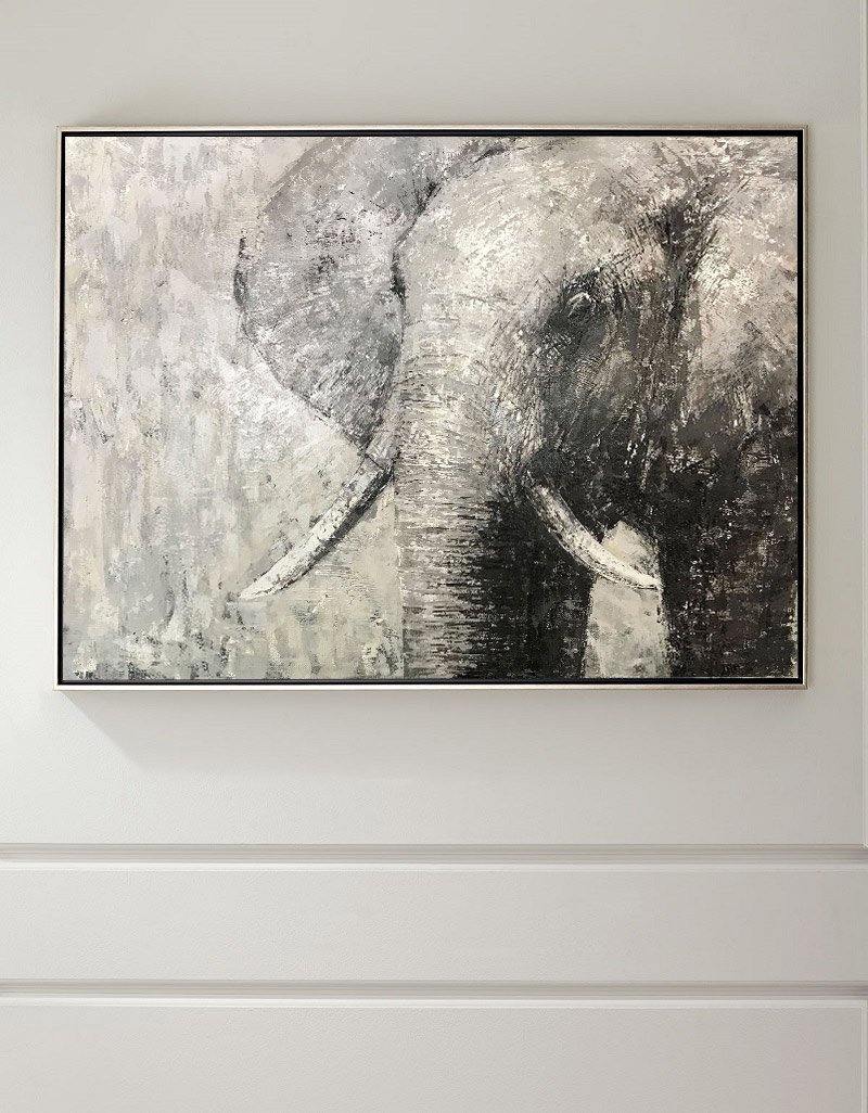 Abstract Elephant Art ANE05 - Neutralighting